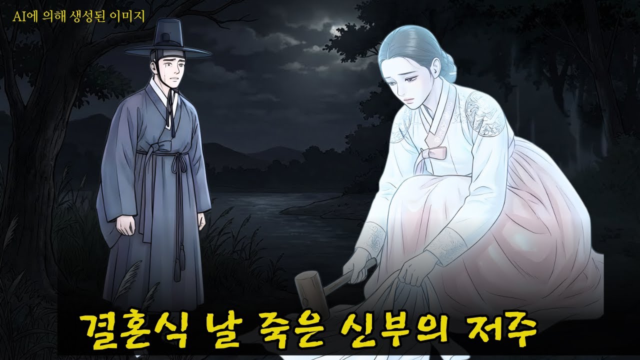 (| 무섭지 않은 공포 실화 |야담 |민담 ) 결혼식 날 의문의 죽음을 맞은 신부의 무덤에서 매일 밤 들려오는 빨래 소리… 마을 사람들이 하나둘 사라지기 시작했다