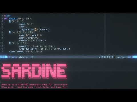 Live Coding on Python (Sardine)