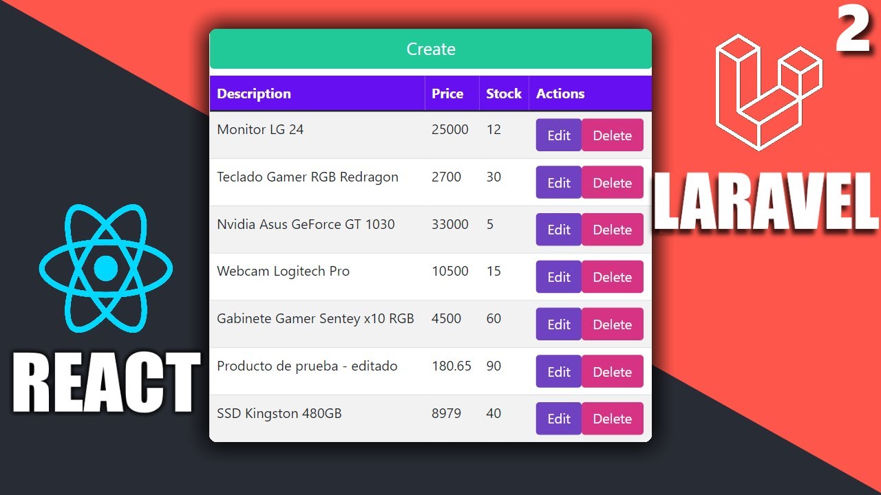 2/2 - Laravel + React - YouTube