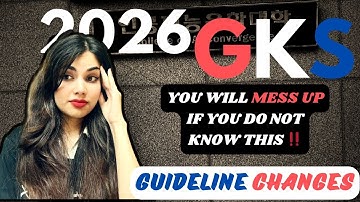 💯 All Major Changes in 2026 GKS Guidelines EXPLAINED