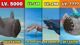 Sea Eater Fitness Test Against Flying Monsters Simulated in Spore