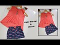 Kids High low top and shorts cutting and stitching/baby shorts/ baby dress