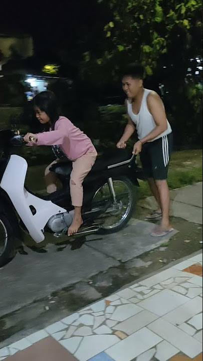 Belajar bawa motor,walau kaki tak sampai