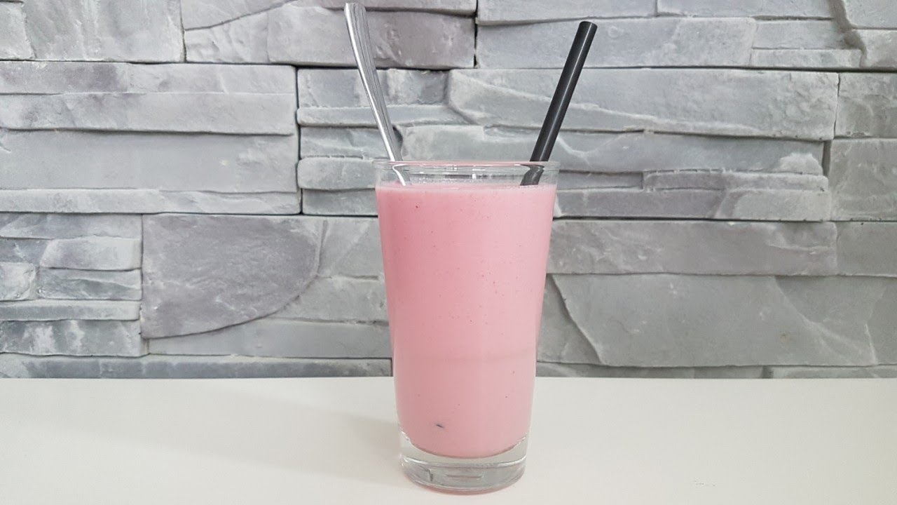 Himbeer Smoothie mit Joghurt - Rezept | Frühstück zum Schlürfen ...