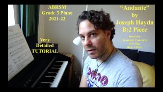 Haydn "Andante" – Grade 3 ABRSM Piano Tutorial 2021-22