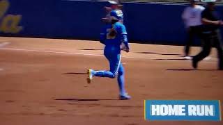 UCLA softball's Rylee Slimp hits home run vs. Cal in game two of DH