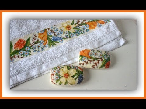 Primero Empotrar relajarse Cómo hacer decoupage sobre tela y jabones - Decoupage textil - Técnicas  decorativas - DIY - Tutorial - YouTube