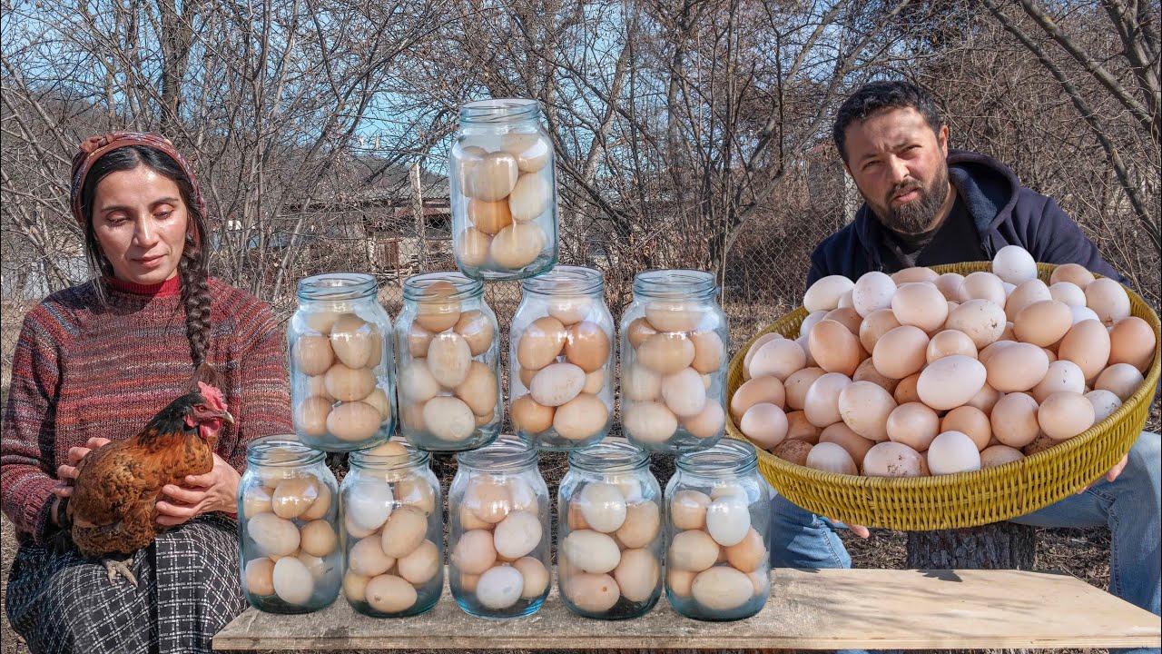 Заготовка на зиму в деревне - Долгосрочное хранение яиц! Семейная фермерская жизнь
