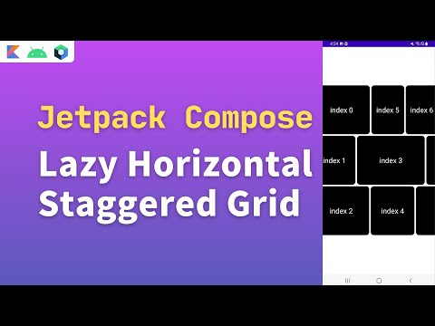 jetpack compose staggered grid | compose staggered grid | compose lazyhorizontalstaggeredgrid