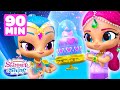 Shimmer &amp; Shine Grant a Bouncy CAKE Wish &amp; Third Wish of the Day! 🎂 | 90 Minutes | Shimmer and Shine