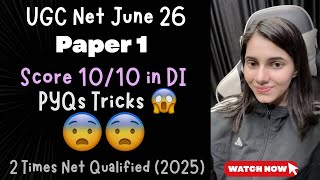 #ugcnet Paper 1 Data Interpretation PYQs 😱Score 10/10✅