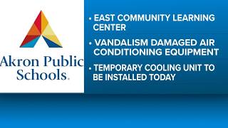 Akron’s East Community Learning Center closed Sept. 10 after vandalism damages HVAC system