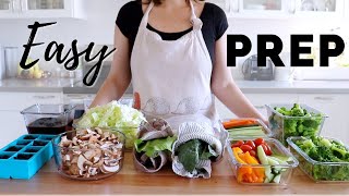 The BEST way to Guarantee Healthy Eating! Prep a Week of Veggies TOGETHER with me 🌱
