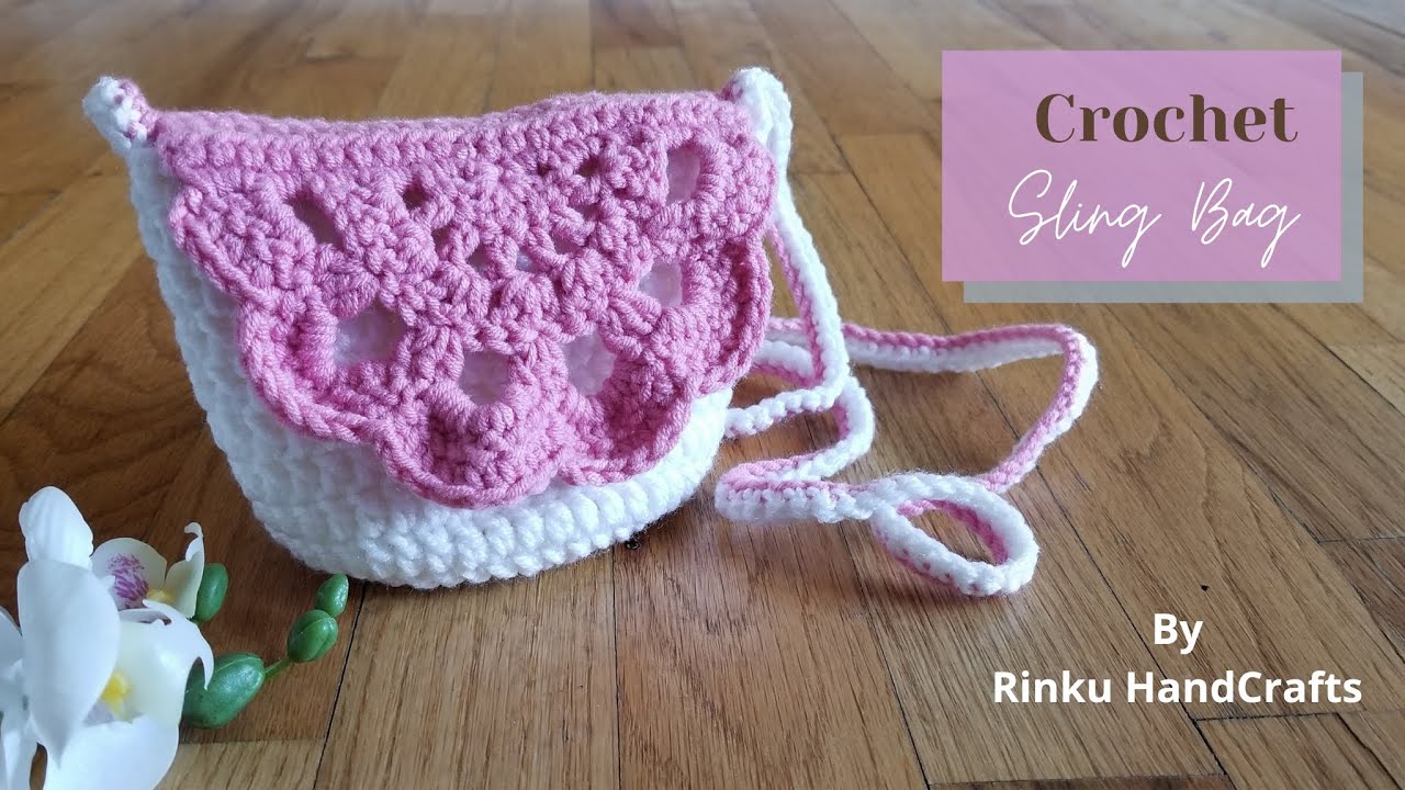 Medium Crochet Flap Bag