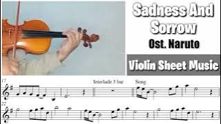 Free Sheet || Sadness And Sorrow - Ost. Naruto || Violin Sheet Music