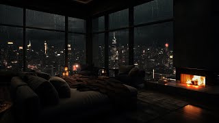 Городская ночь: наслаждайтесь дождем и огнем в своей городской квартире