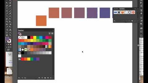 Illustrator Blend Tool - create color palette