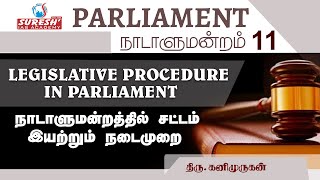 Indian Polity | Legislative Procedure in Parliament | kanimurugan | Suresh IAS Academy