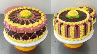 Tutorial Para Decorar Tortas Con Rosas En Crema Chantilly Y Ganache De Chocolate