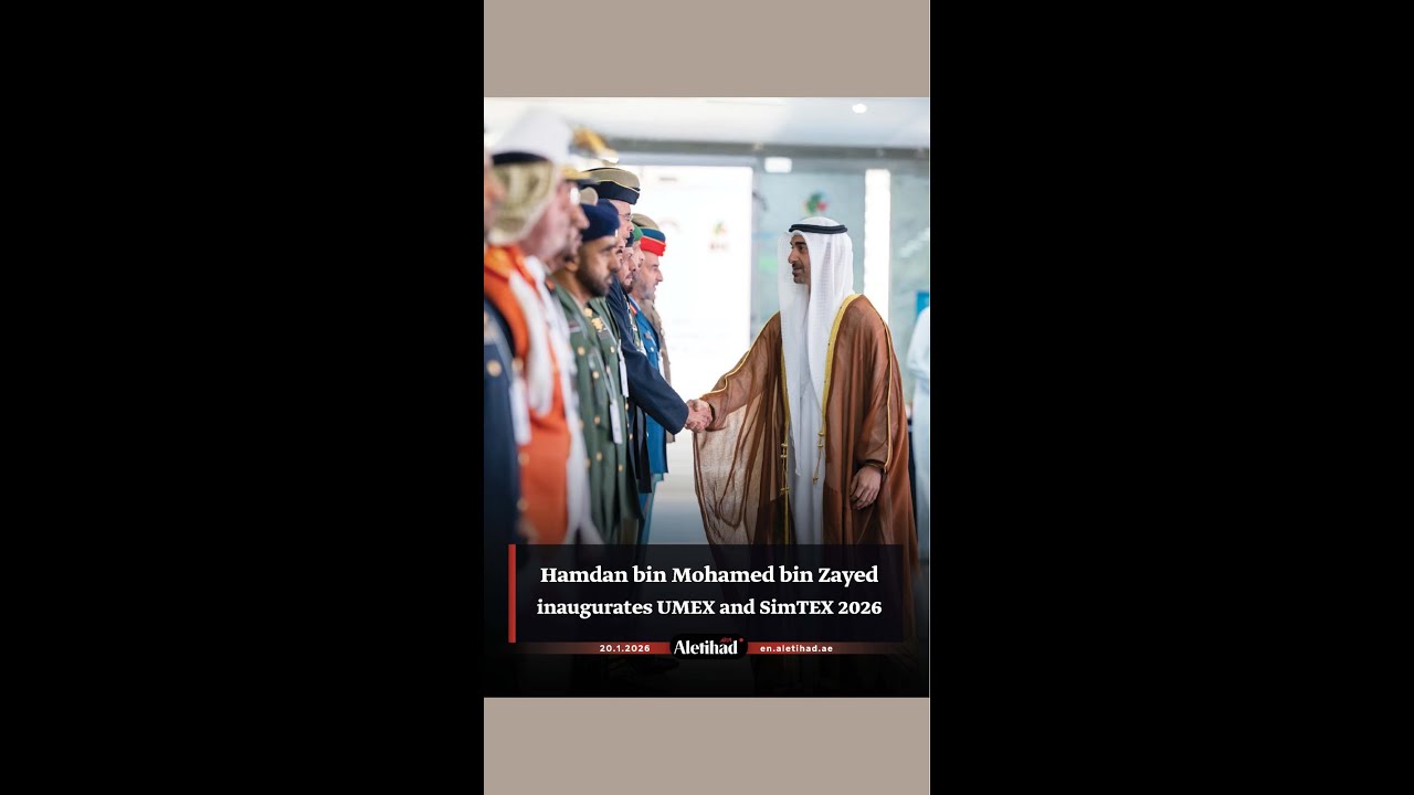 Hamdan bin Mohamed bin Zayed inaugurates UMEX and SimTEX 2026