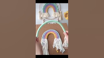 Macrame Rainbow Dreamcatcher
