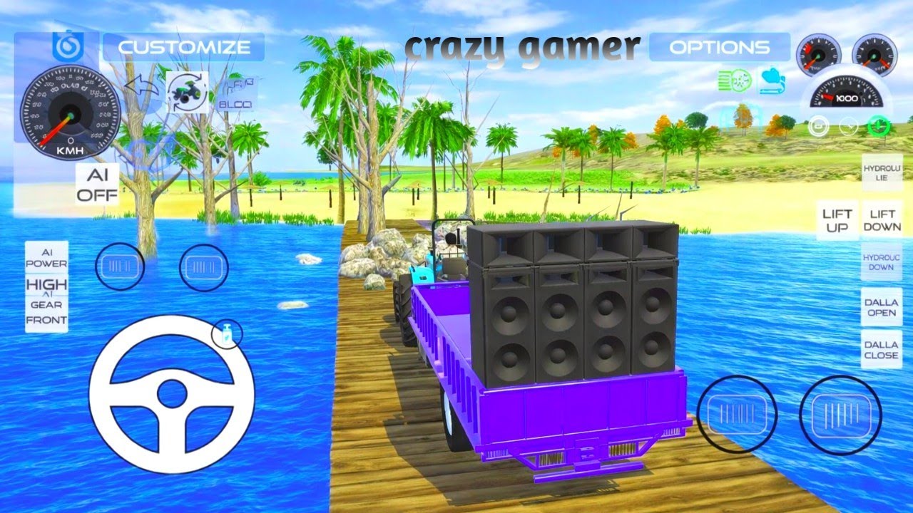 Indian vehicles DJ Gadi Game 🔥👑 | DJ PICKUP !  DJ Gadi Game : डीजे वाला गेम इंडोनेसिय | #djgame 