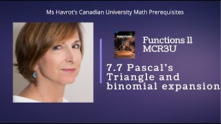 Functions 7.7 Pascal's Triangle and binomial expansion