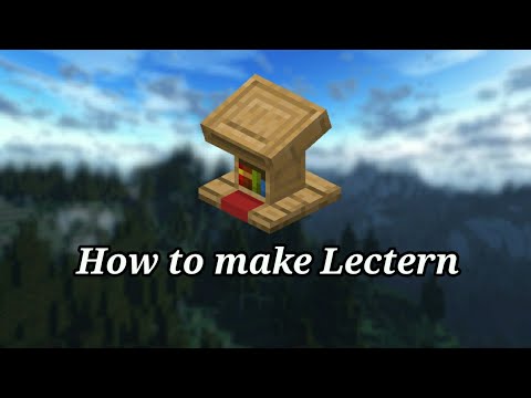 How to make Lectern in Minecraft || Crafting Recipe of Lectern in ...