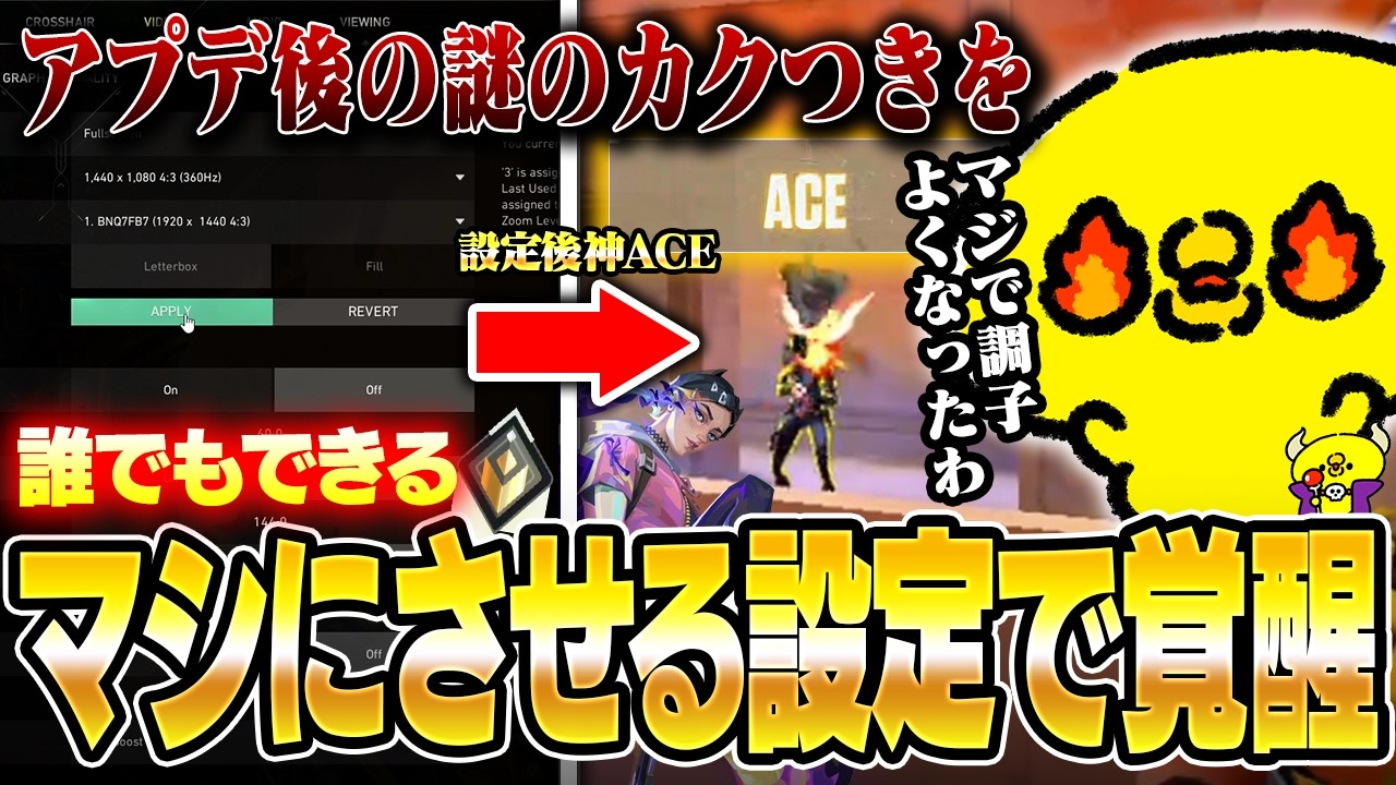 誰でもできる謎のカクつきをマシにさせる設定で神ACEを炸裂される沖縄【沖縄に行くために】【VALORANT】
