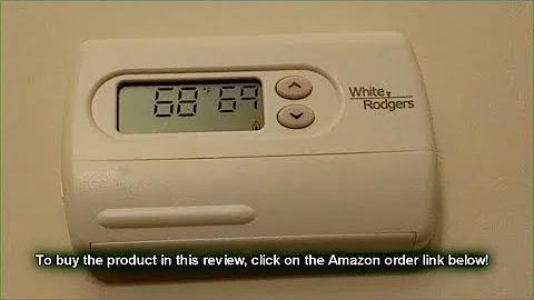 HIGH QUALITY Thermostat with Installation How To -  Emerson 1F86-344 Non-Programmable REVIEW