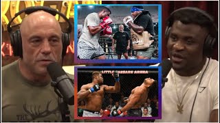 Joe Rogan - Francis Ngannou - Mike Tyson Training Sessions - Learning to Fight - Teddy Atlas Advice