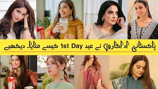 Pakistani Actors & Actress Eid Celebration 2024 | Eid ul Fitar | Pakistani Actress Eid Dresses