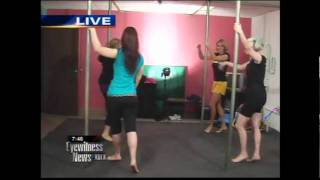 Team Cambi visits dance studio to learn Pole Dancing.