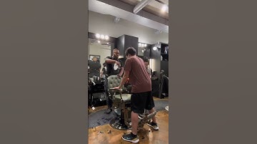 The evolution of trust! #barber #gifted #autism #firsthaircut #motivation #miracle #patience