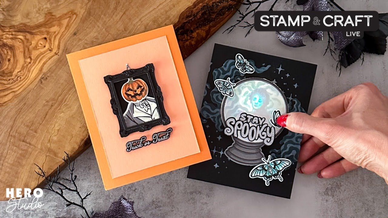 Hero Studio Stamp & Craft LIVE - August 2025 Card Kit and Stamp & Cut Set of the Month