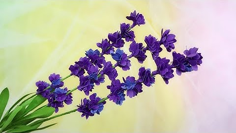 ABC TV | How To Make Lavender Paper Flower With Shape Punch #3 - Craft Tutorial