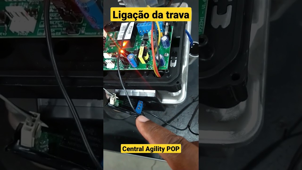 Ligação da Trava PPA na central Agility POP PPA