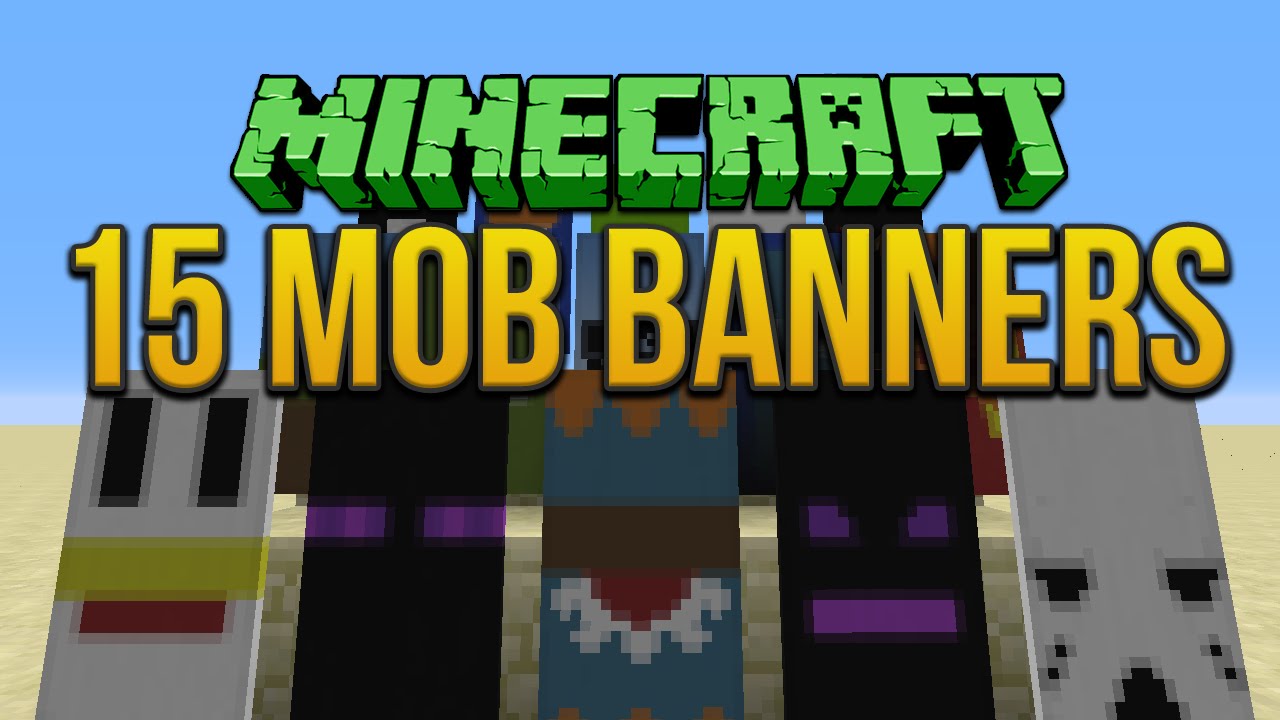 Minecraft 15 Mob Banners Tutorial Youtube