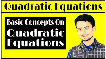 Introduction to Quadratic Equations || Quadratic Equations || Avnish Sir