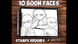 NEW  BOOM CHARACTER BRUSHES FOR PROCREATE!