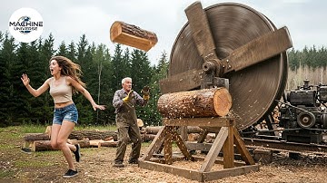 25 Jaw-Dropping Firewood Processors in Action | Dangerous Homemade Wood Cutting Machines #15