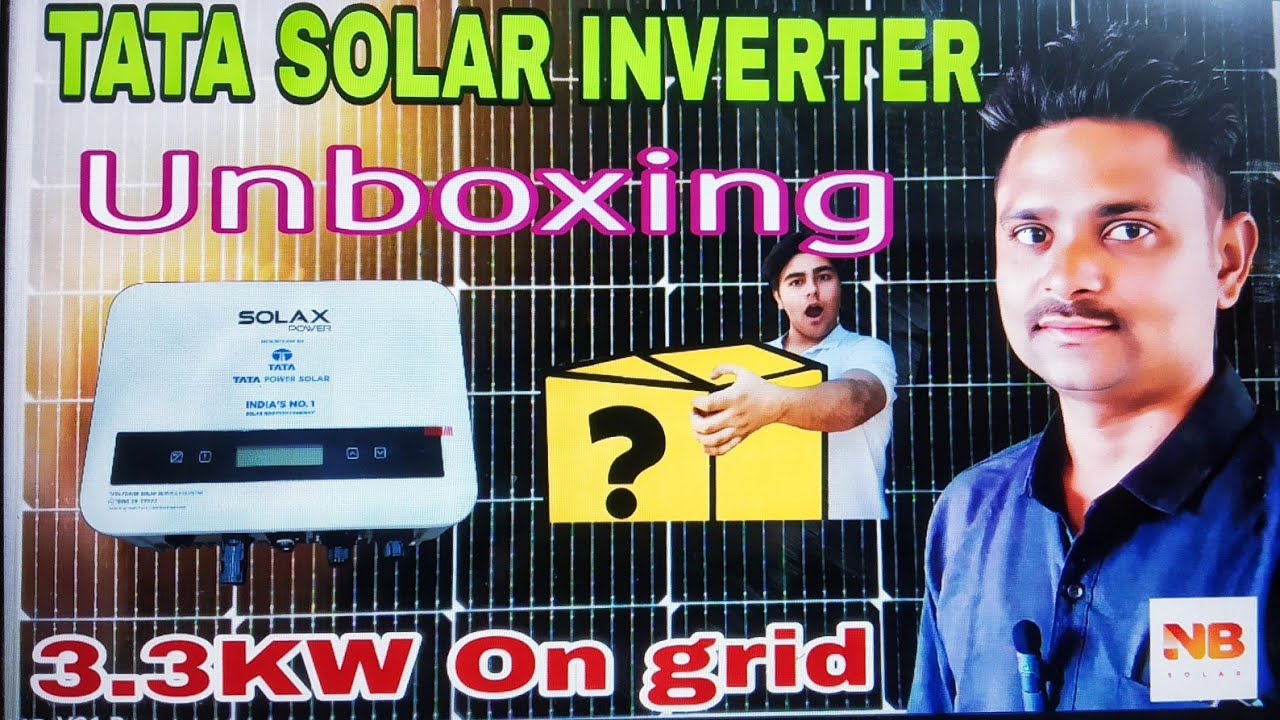 Tata solar inverter unboxing 3.3 kw 