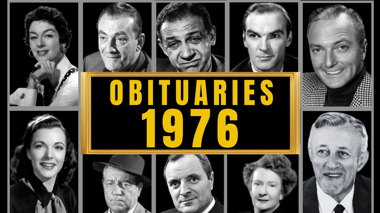 Знаменитости Голливуда, которых мы потеряли в 1976 году — Некролог 1976 года