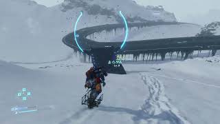 DEATH STRANDING | DIRECTOR'S CUT | Jump Ramp Riding on Floating Carrier | Extreme Jump | Leg-Split