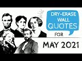 DRY ERASE WALL QUOTES FOR MAY