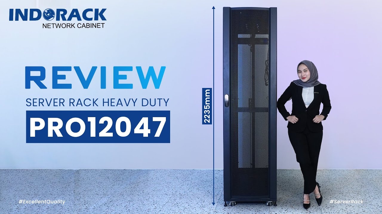 RAK SERVER 47U DEPTH 1200MM | REVIEW HEAVY DUTY CLOSE RACK PRO12047