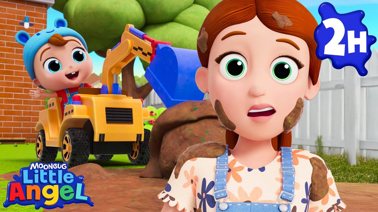 Fun In The Mud! | Little World | Kids Songs and Nursery Rhymes | Moonbug Kids