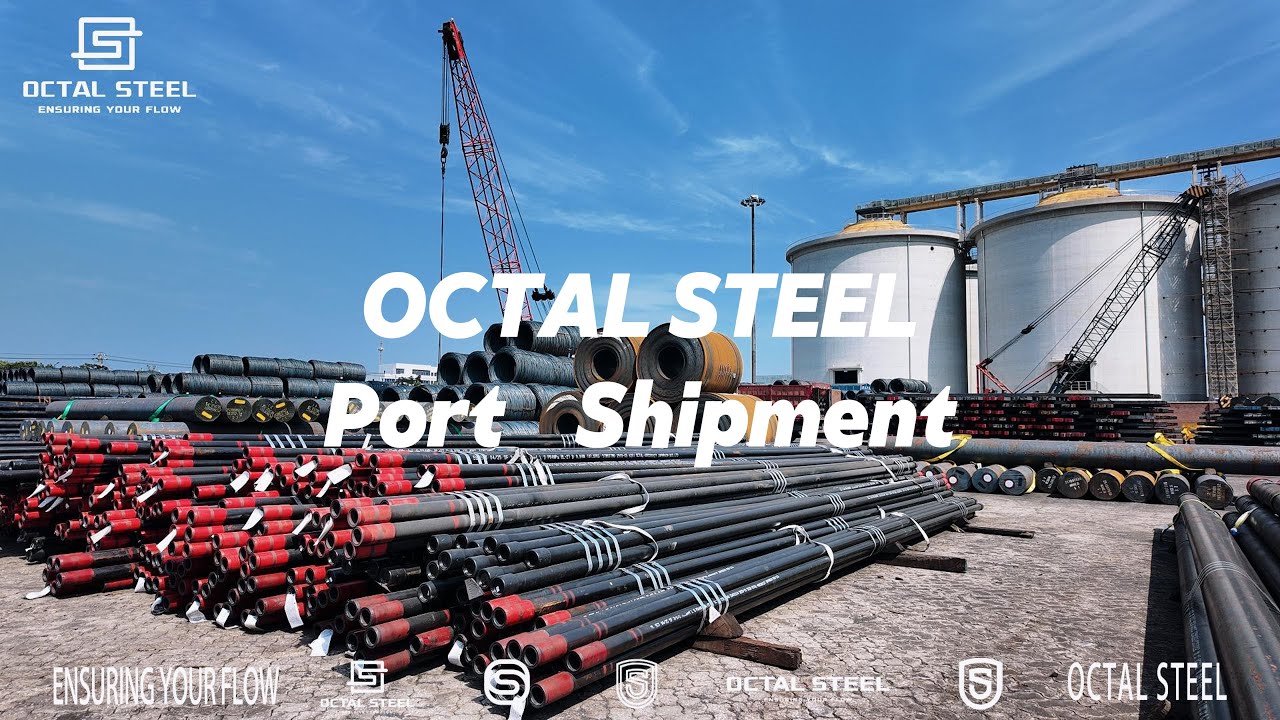 Toe Port Casing Casing and Piling Pipe: Precision Steel Pipe Port Loading and Shipping ...