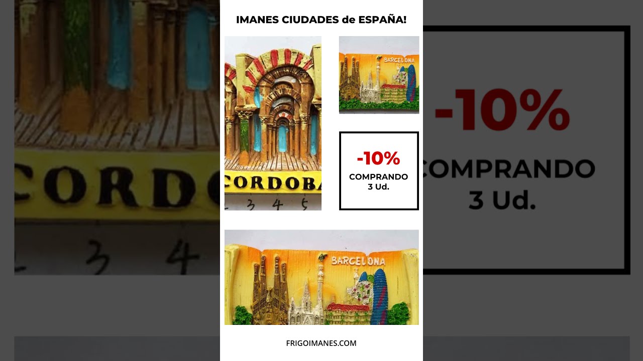 Imanes Souvenir Ciudades de España (1 Ud.)