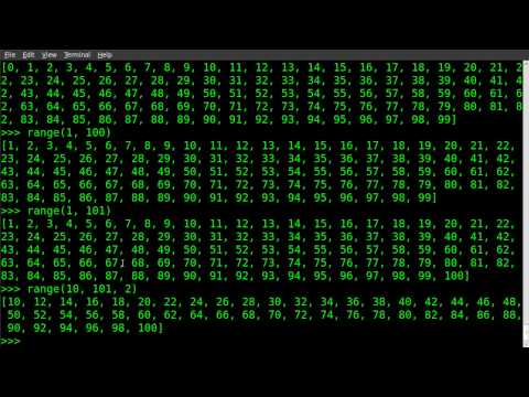 Python Basics - counting with range - YouTube